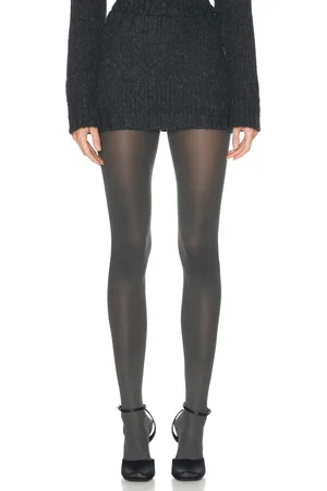 Helsa Annabelle Knit Skirt in - Charcoal. Size L (also in M, S, XL, XS, XXS).