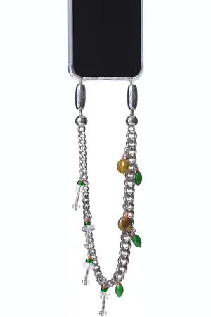 Ossa For FWRD Curb Chain Martini Wristlet in - Metallic Silver. Size all.