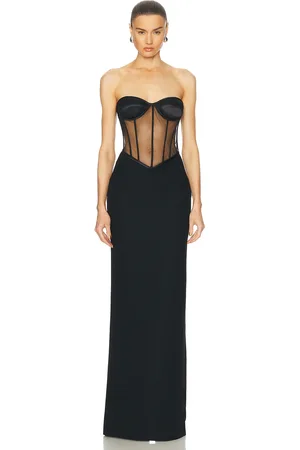 Ilkyaz Ozel Tara Gown in - Black. Size 36 (also in 38, 40).