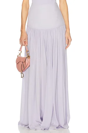 Helsa Diaphanous Maxi Skirt in - Lavender. Size L (also in M, XL, XXS).