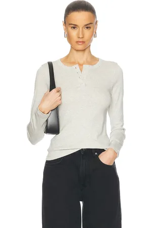 Flore Flore Jess Long Sleeve Top in Grey in - Grey. Size L (also in XL).