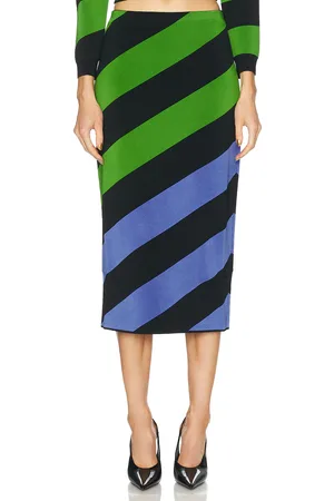 Carolina Herrera Knit Pencil Skirt in - Green. Size L (also in M, S, XS).