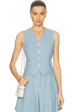 Ralph Lauren Cotton Vest in - Blue. Size 0 (also in ).