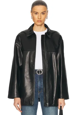 Nour Hammour Layne Sleek Leather Jacket in - . Size 34 (also in 36, 38, 40, 42, 44).
