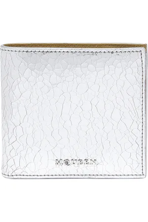 Alexander McQueen Bi Fold Wallet in - Metallic . Size all.