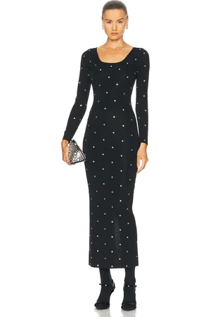 VERSACE Long Sleeve Midi Dress in - . Size 38 (also in 40, 42).