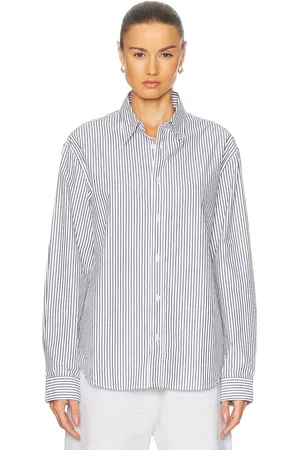 Acne Studios Sunnie Striped Shirt in - Blue. Size L (also in M, S, XS).