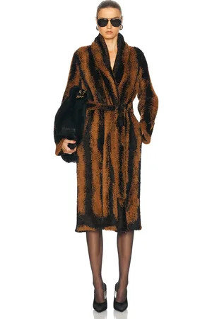 The Attico Long Coat in - Brown. Size 36 (also in 38, 40, 42).