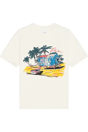 Rhude Beach Side Tee in - White. Size S (also in ).