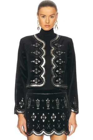 Isabel Marant Hady Jacket in - Black. Size 34 (also in 38, 40).