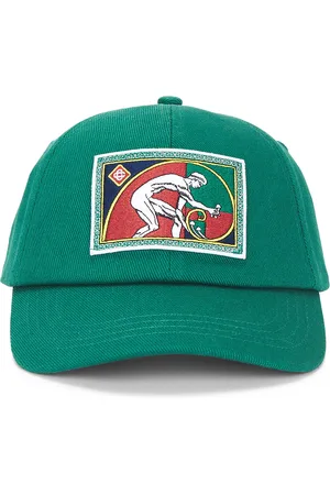 Casablanca Patch Cap in - Green. Size all.