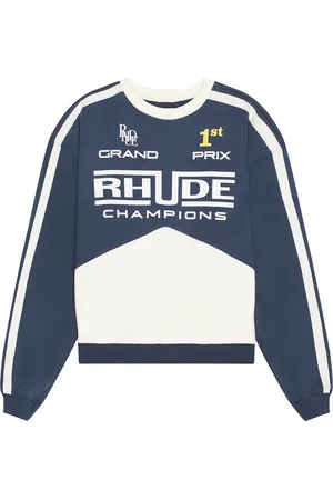 Rhude Champions Crewneck in - Navy. Size S (also in ).