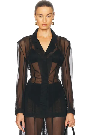 Norma Kamali Classic Single Breasted Jacket in - . Size L (also in M, S, XS).