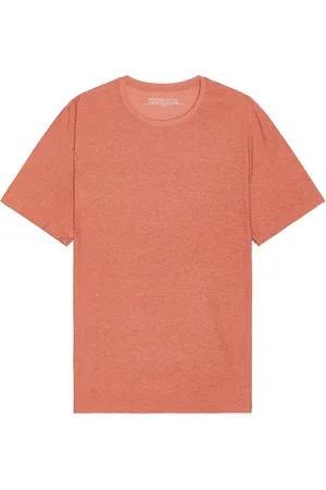 Beyond Yoga Always Beyond Crew Tee 2.0 in - Brick. Size L (also in M, XL/1X).