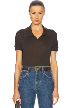 Khaite Morgane Top in - Brown. Size L (also in ).