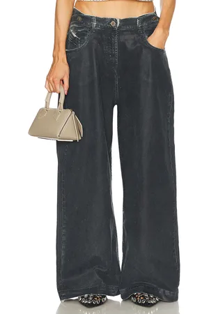 The Attico Long Pant in - Black. Size 25 (also in 26, 28, 29).