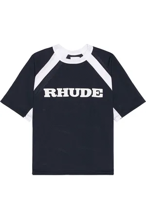 Rhude Mesh Tee in - Black. Size L (also in M, XL/1X).