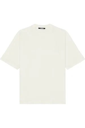 Jacquemus Le T-Shirt Typo in - Cream. Size M (also in S).