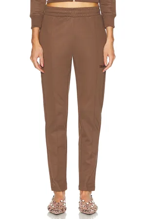The Attico Long Pant in - Chocolate. Size 36 (also in 38, 40, 42, 44).