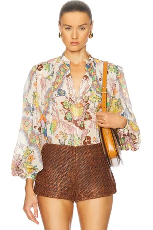 Etro Long Sleeve Blouse in - Ivory. Size 38 (also in 40, 42).