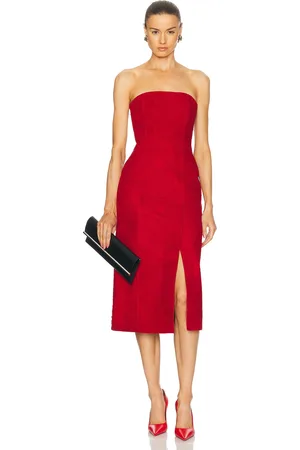 Alexander McQueen Suede Strapless Dress in - . Size 36 (also in 38).