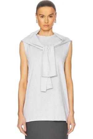 Acne Studios Emet Top in - Light Grey. Size L (also in M, S, XS).