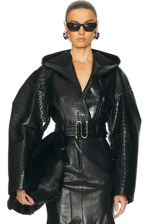 Sportmax Visby Short Coat in - Black. Size 0 (also in 2, 6).