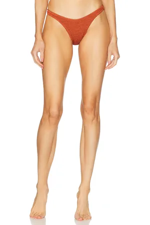 Bond Eye Scene Brief Bikini Bottom in - Rust. Size all.