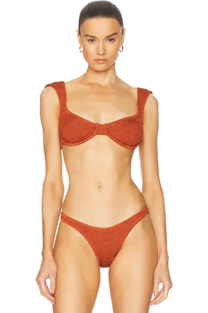 Bond Eye Georgia Balconette Bikini Top in - Rust. Size all.