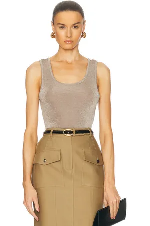 Ami Long Tank Top in - Beige. Size L (also in M).