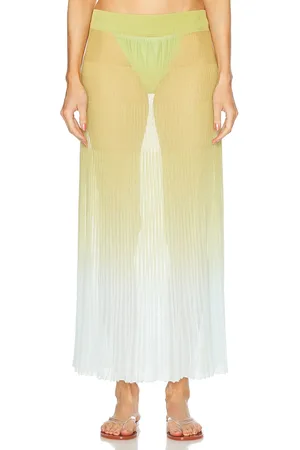 Solid The Theresa Skirt in - Green. Size L (also in ).