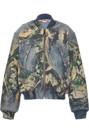 Acne Studios Denim Mossy Oak Jacket in - Blue. Size 46 (also in 48, 50, 52).