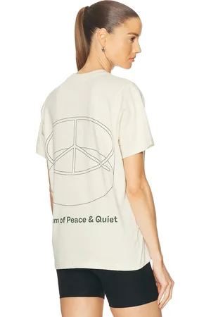 Museum of Peace and Quiet Installation T-Shirt in - Cream. Size M (also in S, XL/1X).