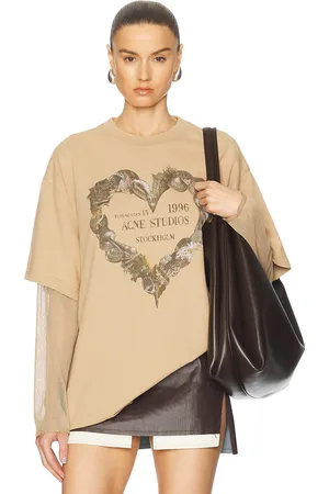 Acne Studios Edra T-shirt in - Beige. Size XS (also in ).