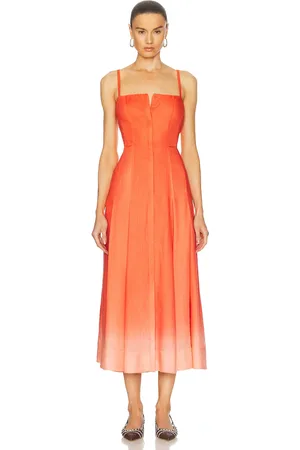 GABRIELA HEARST Magritte Dress in - Orange. Size 36 (also in ).