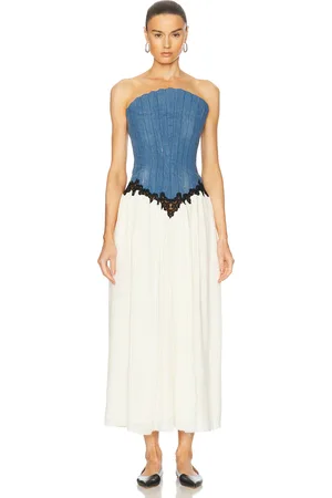 GABRIELA HEARST Glenn Dress in - Blue. Size 36 (also in 38).