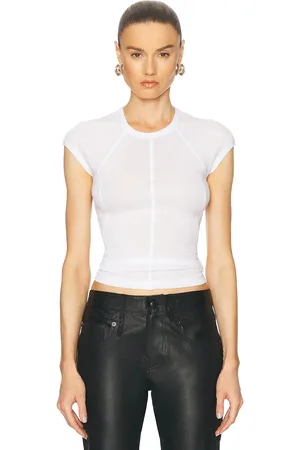 Helmut Lang Sport Cap Sleeve Top in - White. Size L (also in M).