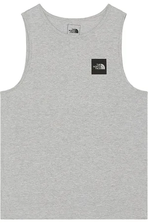 The North Face Box Half Dome Tank in - Light Grey. Size L (also in M, XL/1X).