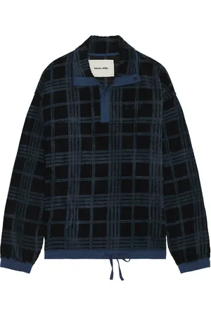 Story Polite Pullover in - Navy. Size L (also in M, S, XL/1X).