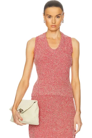 Salvatore Ferragamo Knit Tank Top in - Red. Size L (also in M, S, XS).
