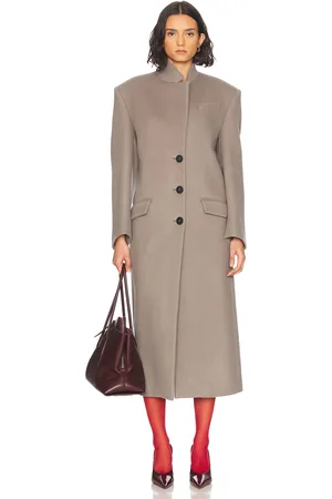 The Attico Long Coat in - Light . Size 36 (also in 38, 40, 42, 44).