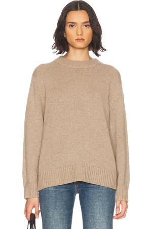 Jenni Kayne Cashmere Oversized Crewneck Sweater in - Brown. Size L (also in M, S, XL).