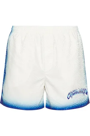 Casablanca Printed Jacquard Monogram Swim Shorts in - White. Size L (also in M, S, XL/1X).