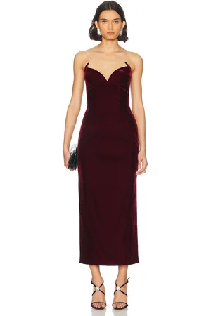 MUGLER Sleeveless Gown in - Red. Size 34 (also in ).