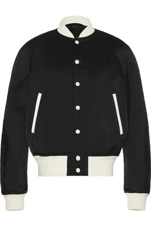 Tom Ford Shiny Bomber Jacket in - Black. Size 46 (also in 48, 50).