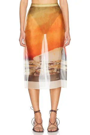 MONSE Printed Organza Pencil Skirt in - . Size 2 (also in 6, 8).