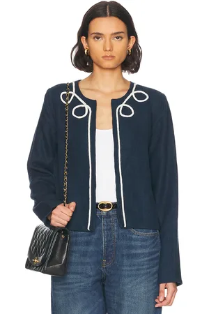 Skall Studio Pearl Jacket in - Navy. Size 34 (also in 36, 38).