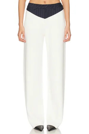 SER.O.YA Shanni Pant in - White. Size L (also in M, S, XL, XS).