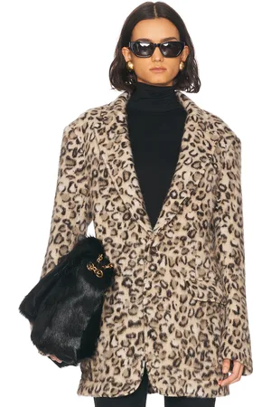 R13 Oversized Ragged Blazer in - Neutral. Size L (also in M, S, XS).