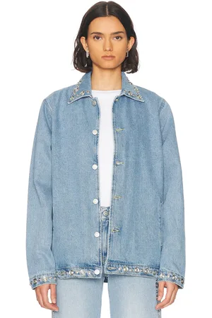 COPERNI Studded Denim Jacket in - Blue. Size L (also in M, S, XS).